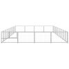Dog Kennel Silver 387.5 ft² Steel