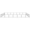 Dog Kennel Black 527.4 ft² Steel