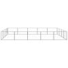Dog Kennel Silver 215.3 ft² Steel